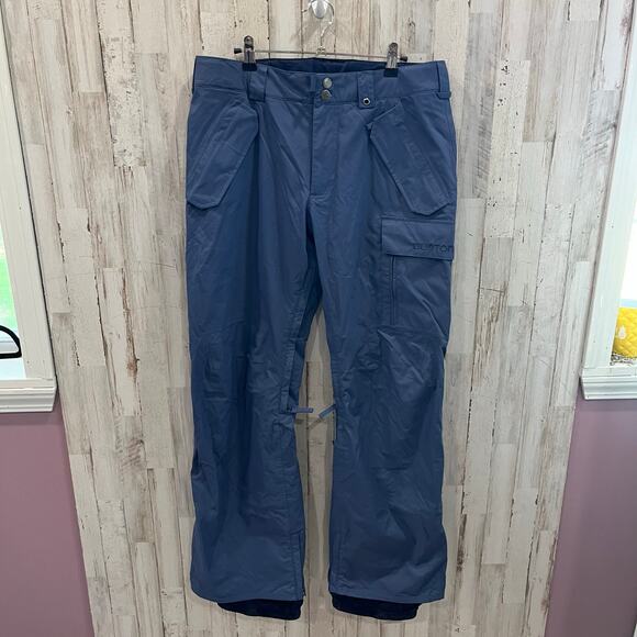 Burton Blue Poacher Snowboarding Insulated Dryride Pants Womens Size Medium - Picture 1 of 11